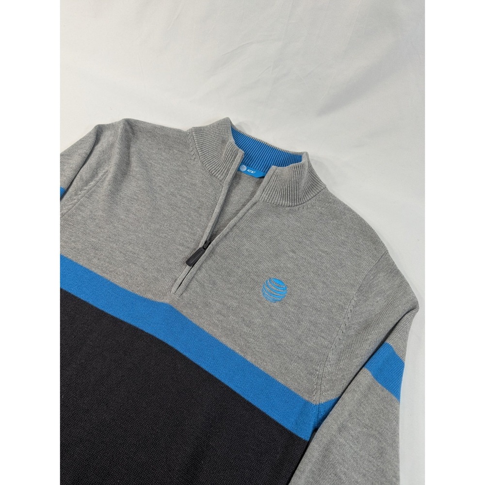 AT&T‎ Mens Employee 1/4 Zip Long Sleeve Pullover Size Small Pullover